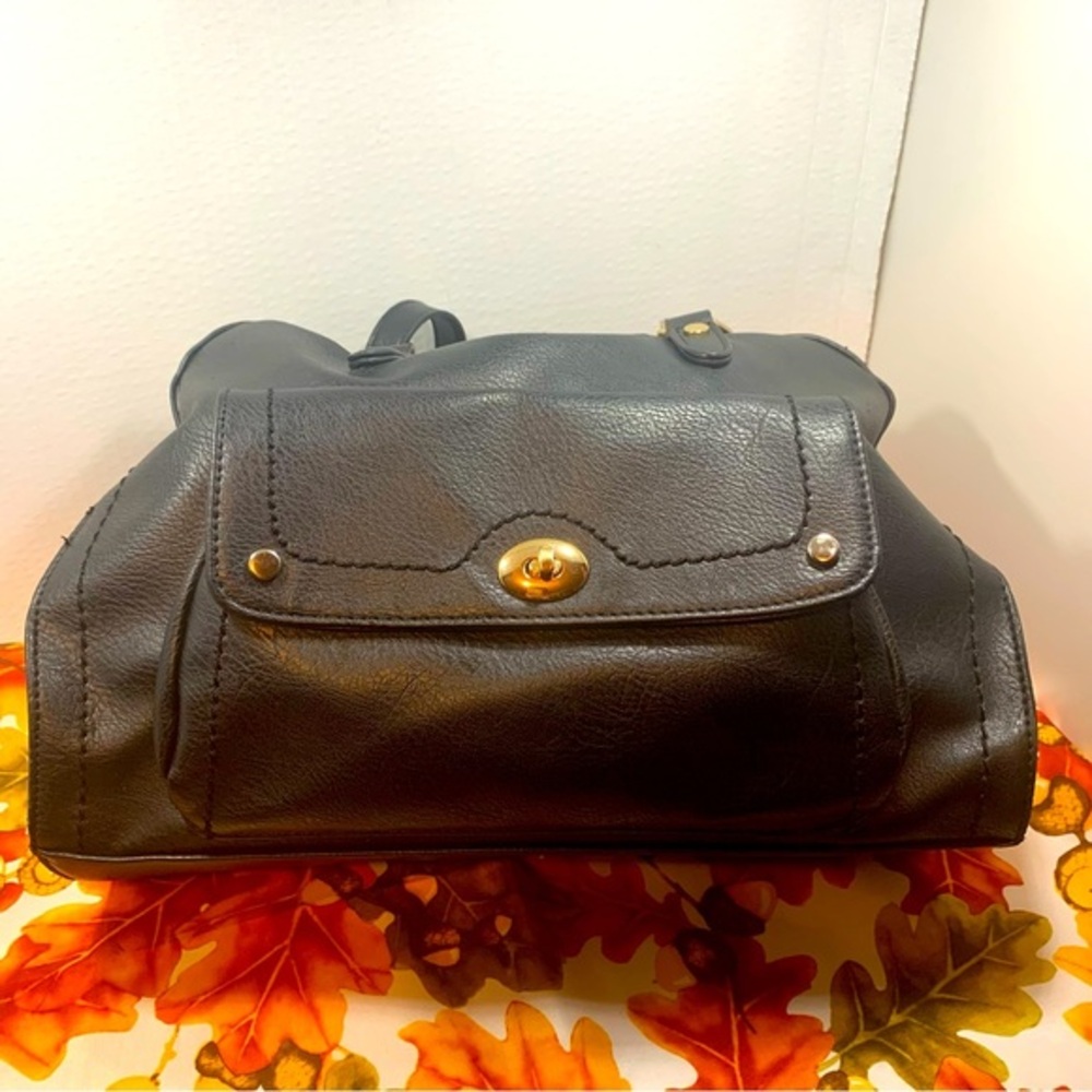 Black Leather Handbag